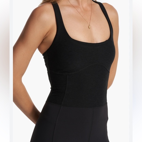 Vuori color block corset jumpsuit black knit - Picture 10 of 10